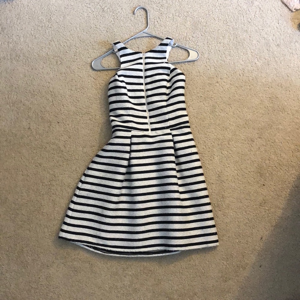 A-line striped dress